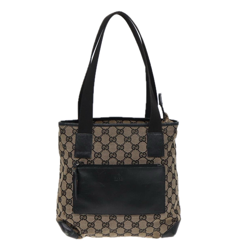 GUCCI GG Canvas Shoulder Bag Navy Silver 019 0402 1705 85896