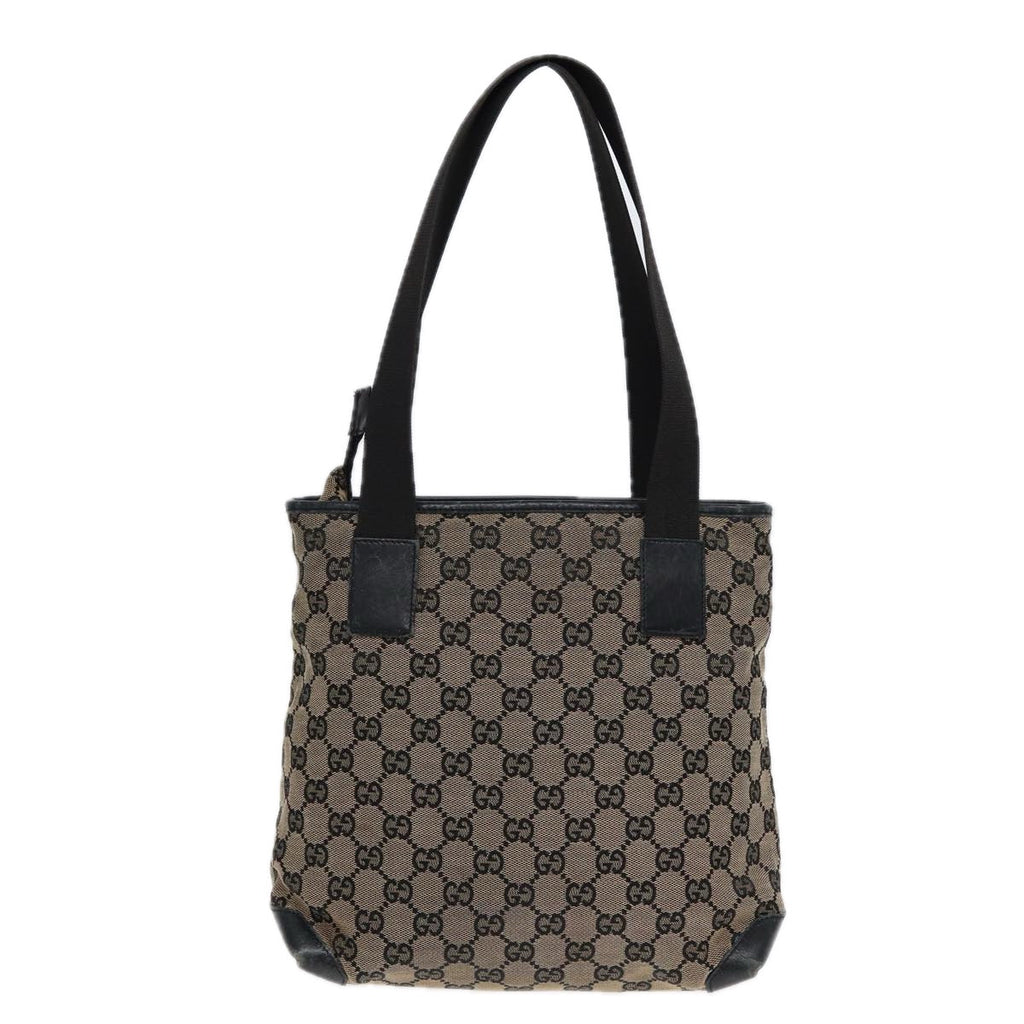 GUCCI GG Canvas Shoulder Bag Navy Silver 019 0402 1705 85896