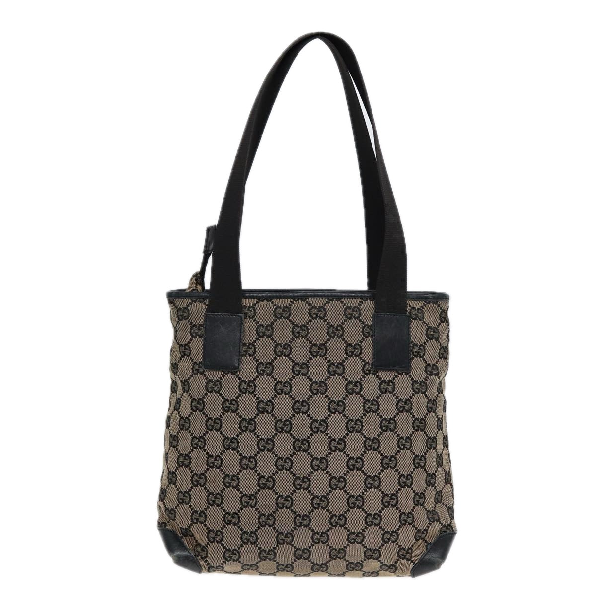 GUCCI GG Canvas Shoulder Bag Navy Silver 019 0402 1705 85896