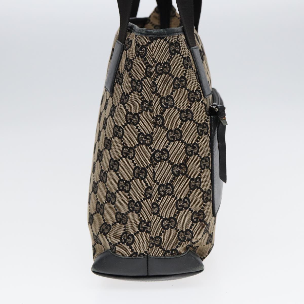 GUCCI GG Canvas Shoulder Bag Navy Silver 019 0402 1705 85896