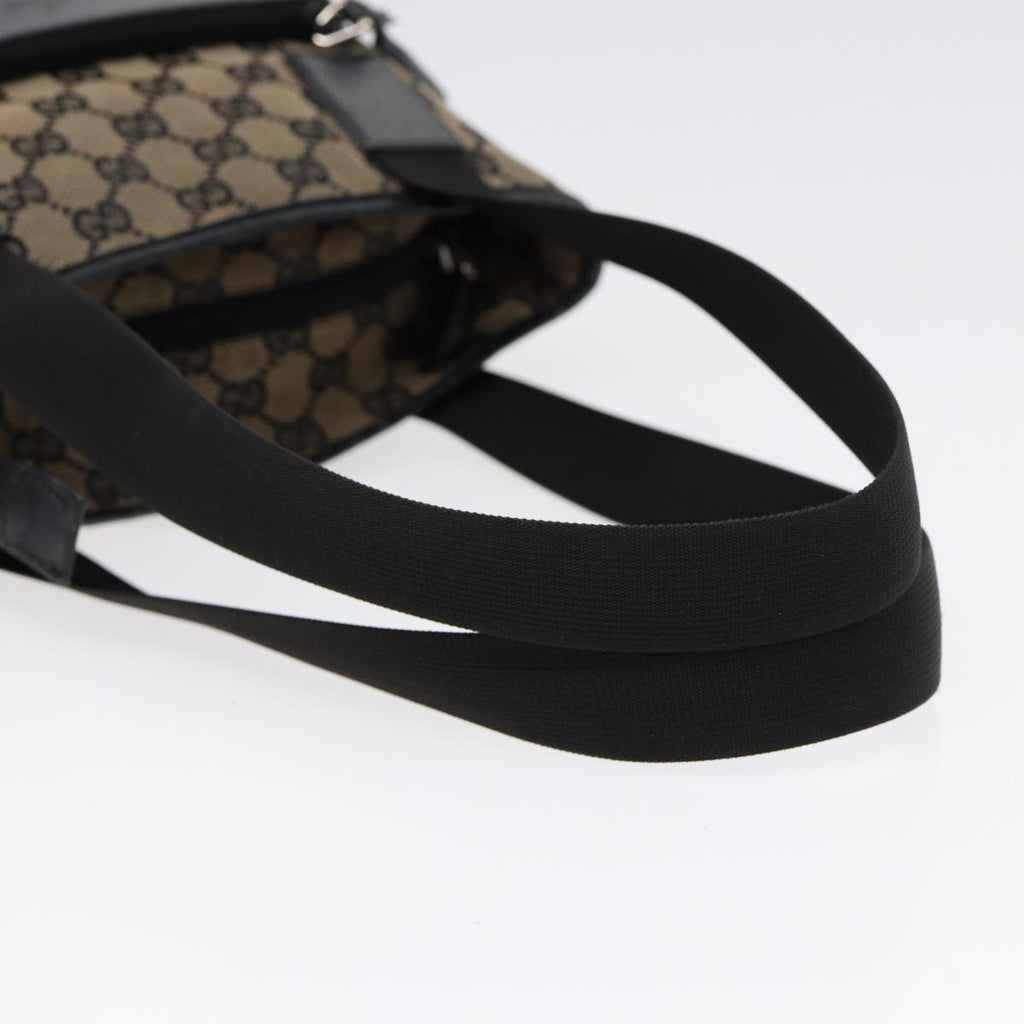 GUCCI GG Canvas Shoulder Bag Navy Silver 019 0402 1705 85896