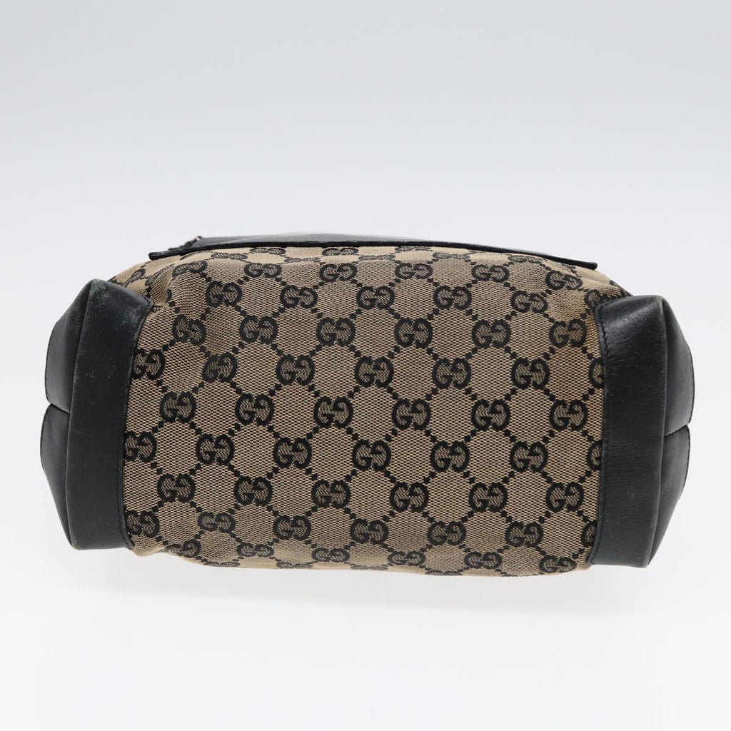 GUCCI GG Canvas Shoulder Bag Navy Silver 019 0402 1705 85896