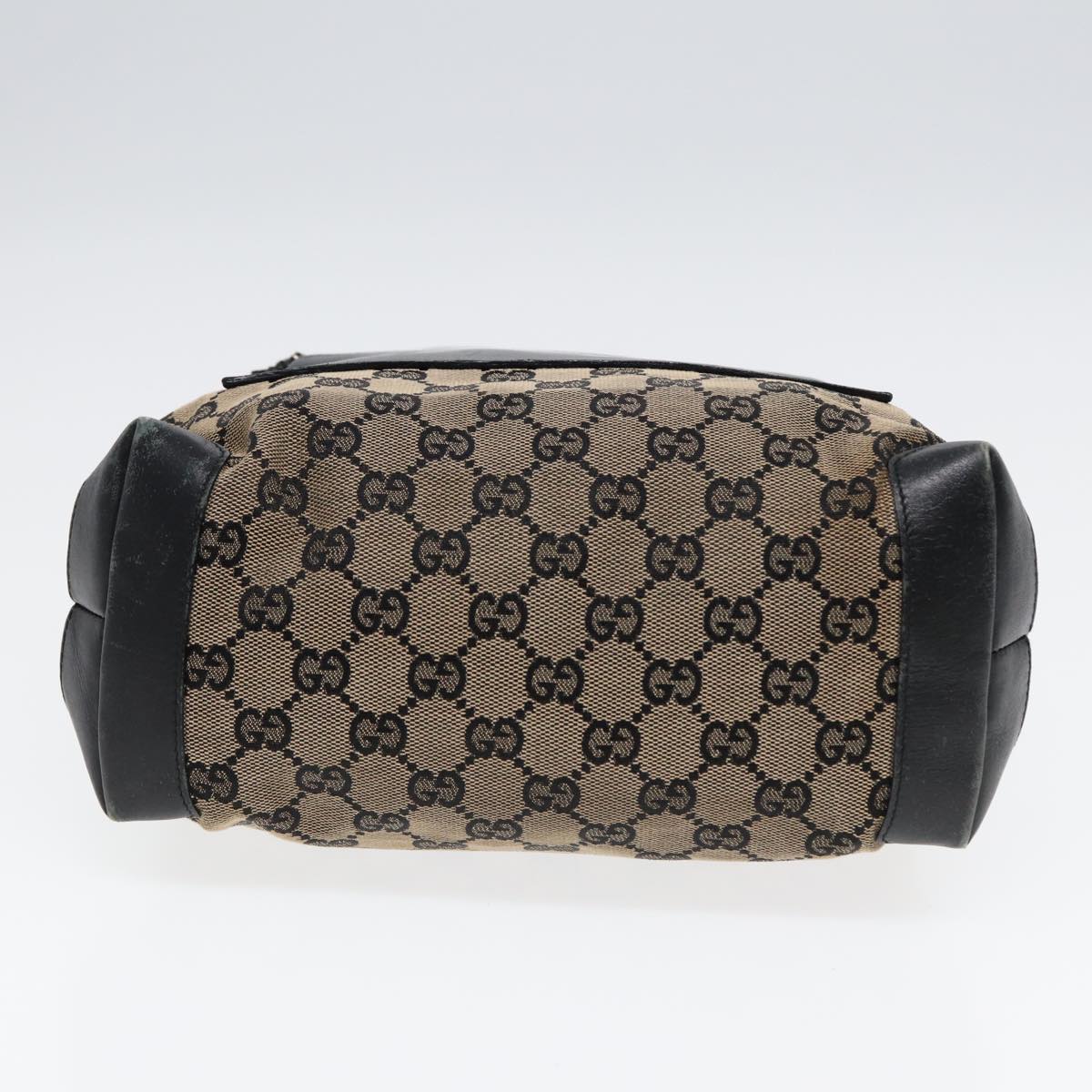 GUCCI GG Canvas Shoulder Bag Navy Silver 019 0402 1705 85896
