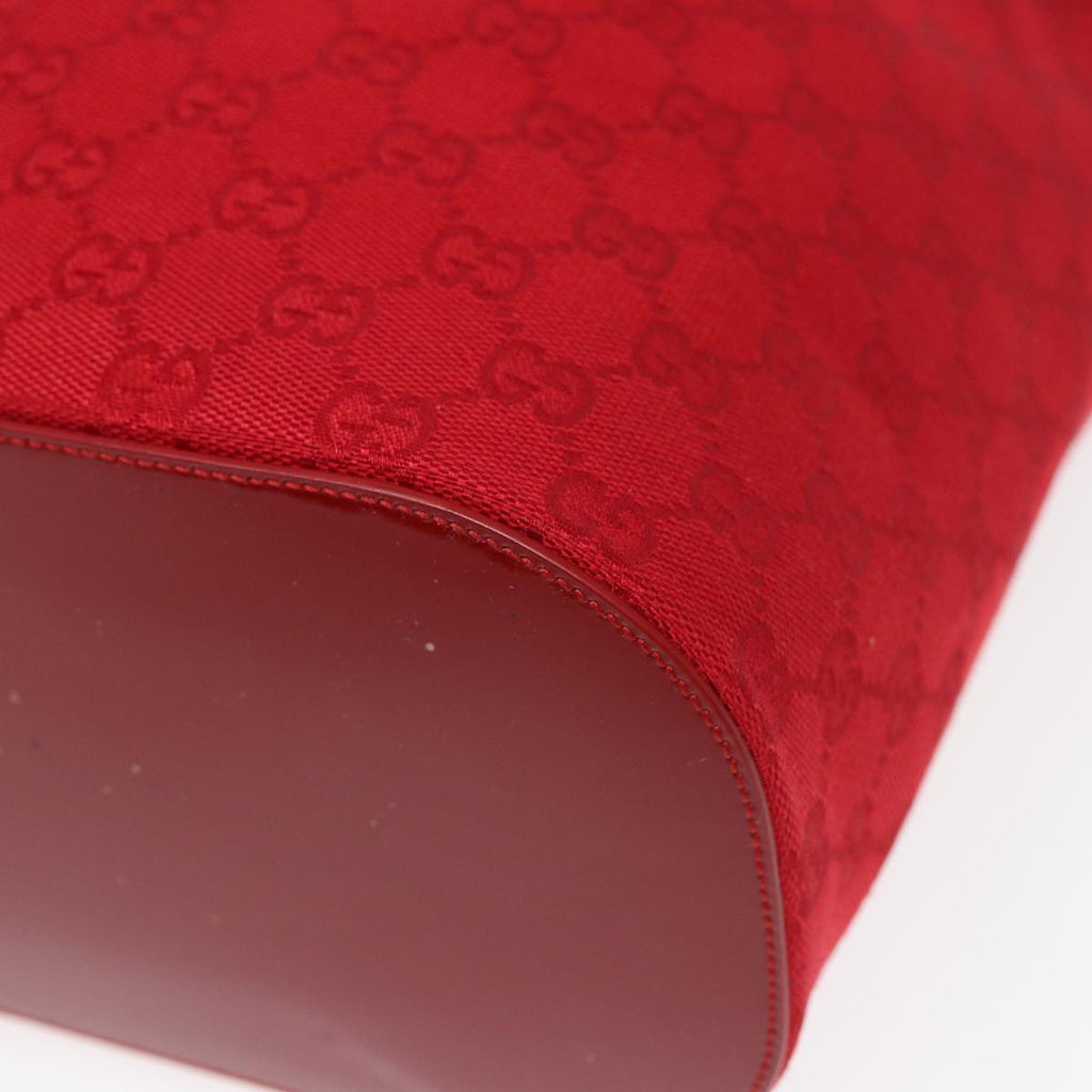 GUCCI GG Canvas Shoulder Bag Red 001 3738 85971