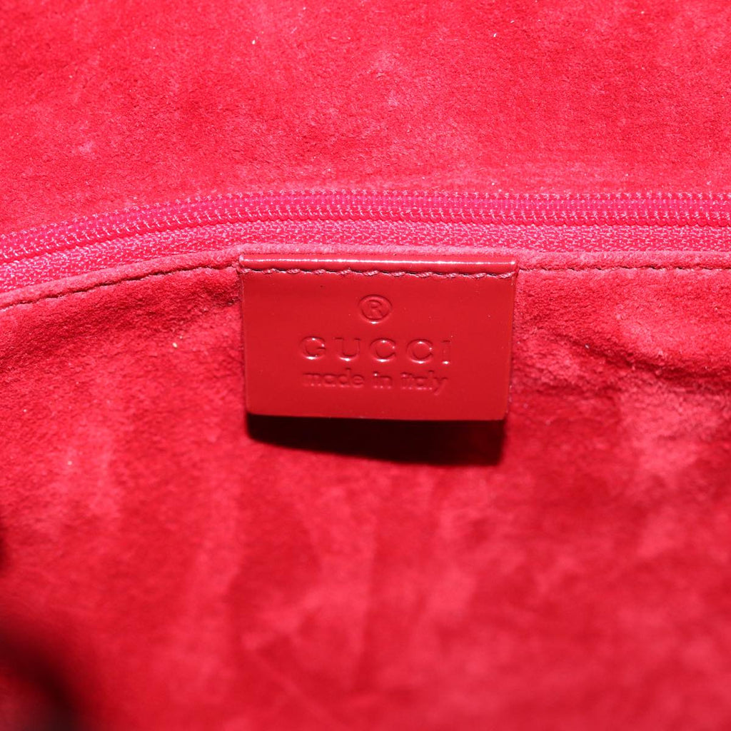 GUCCI GG Canvas Shoulder Bag Red 001 3738 85971