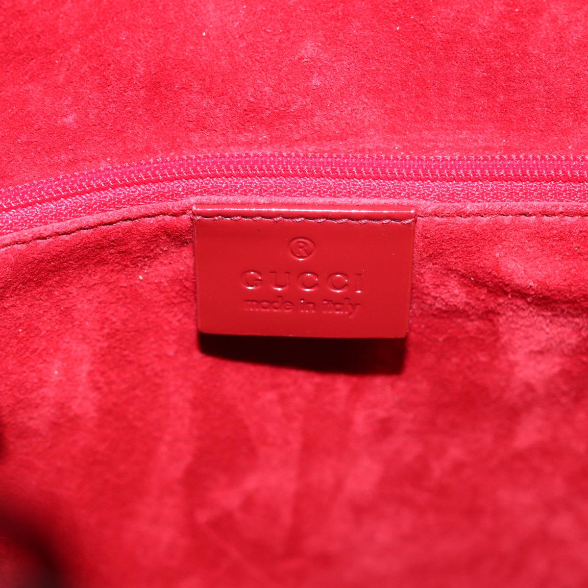 GUCCI GG Canvas Shoulder Bag Red 001 3738 85971