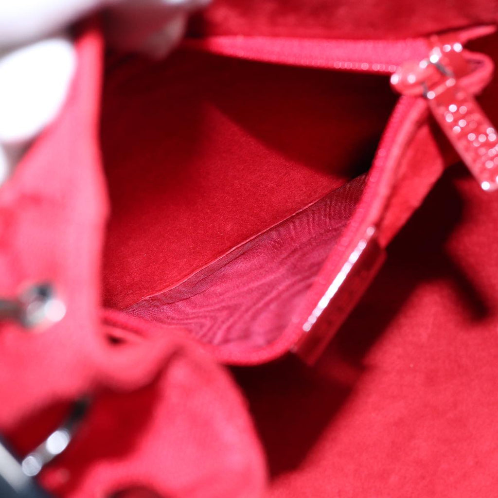 GUCCI GG Canvas Shoulder Bag Red 001 3738 85971