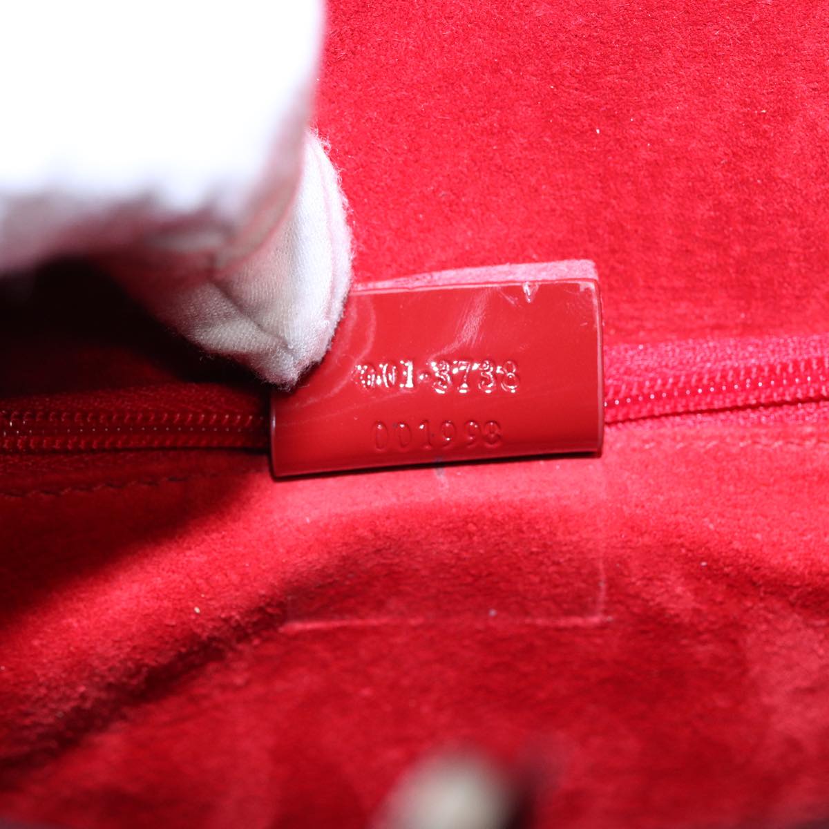 GUCCI GG Canvas Shoulder Bag Red 001 3738 85971