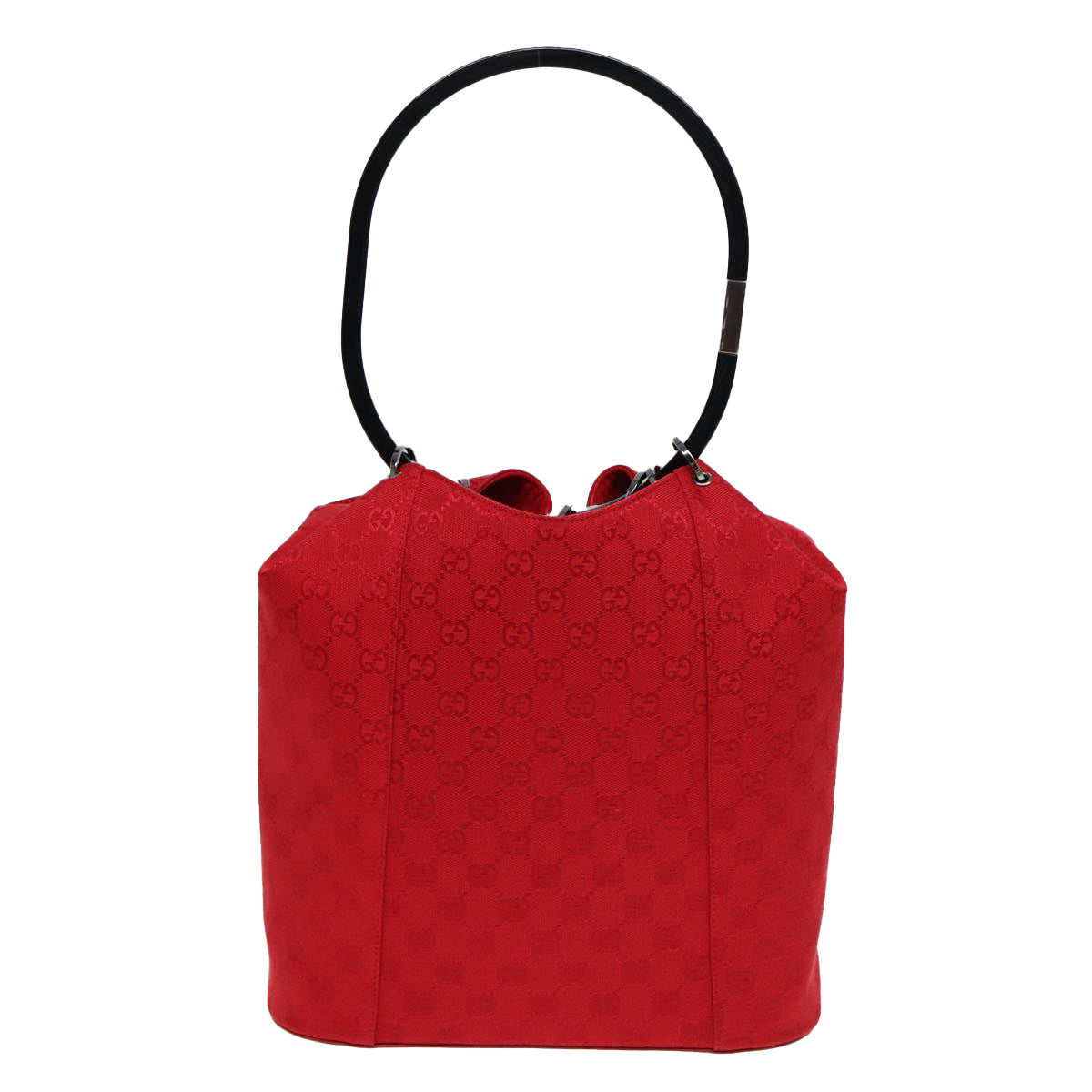 GUCCI GG Canvas Shoulder Bag Red 001 3738 85971