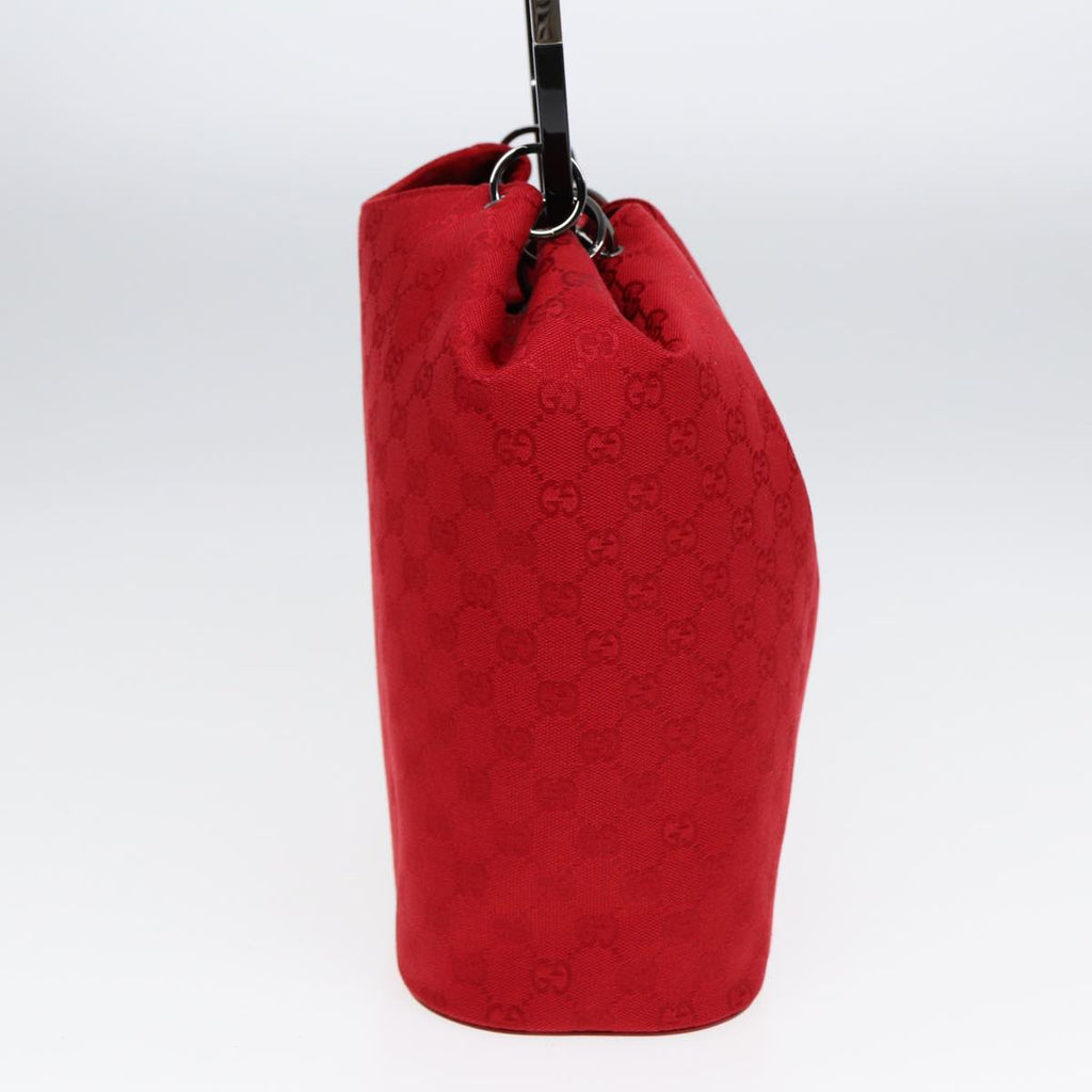 GUCCI GG Canvas Shoulder Bag Red 001 3738 85971