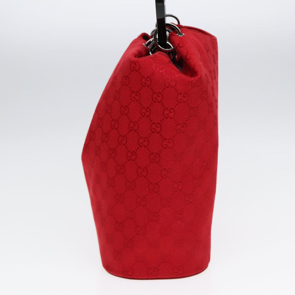 GUCCI GG Canvas Shoulder Bag Red 001 3738 85971
