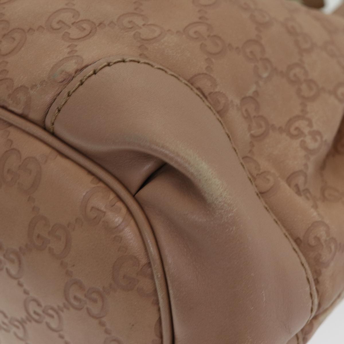 GUCCI GG Canvas Guccissima Hand Bag Leather 2way Pink Gold 247902 85982