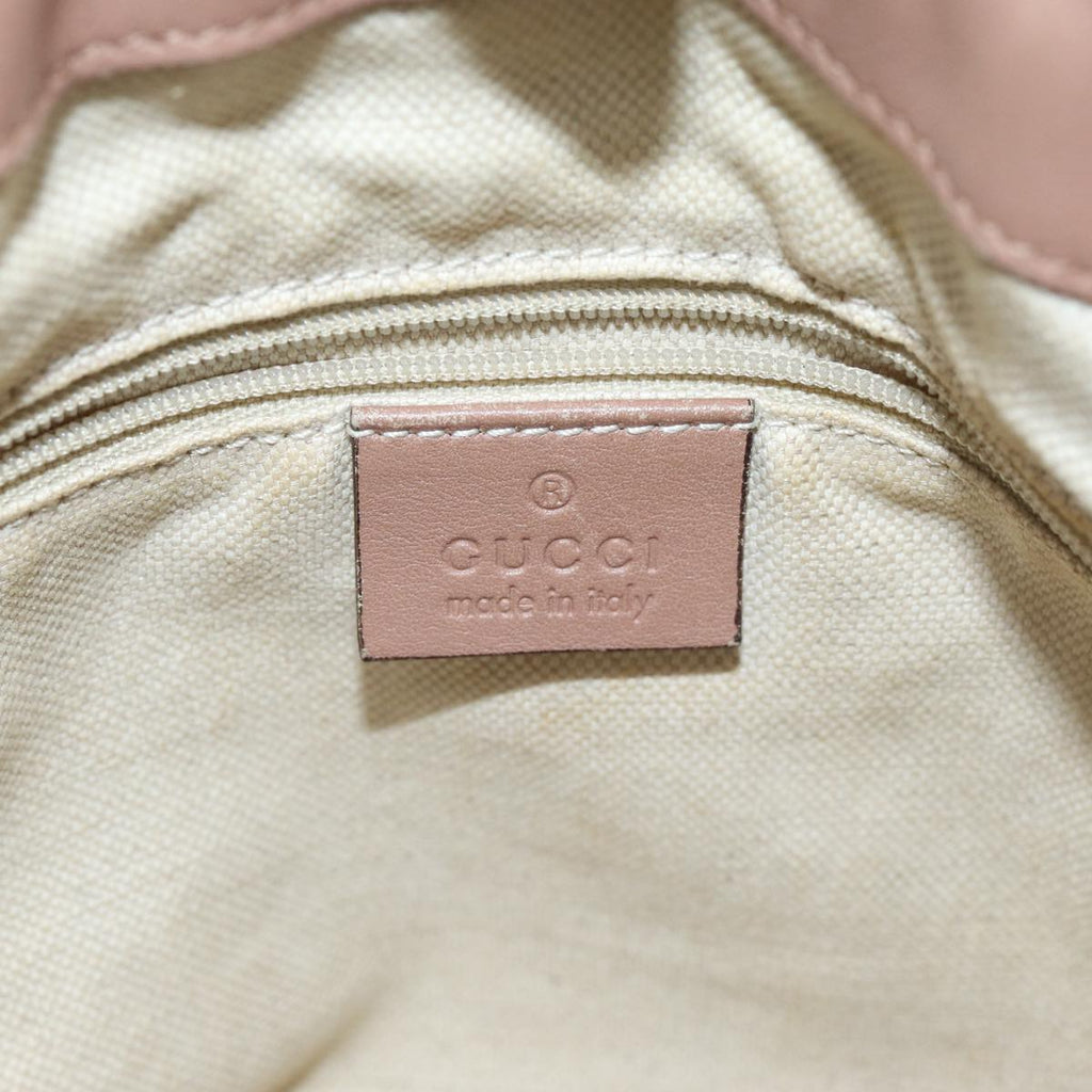 GUCCI GG Canvas Guccissima Hand Bag Leather 2way Pink Gold 247902 85982