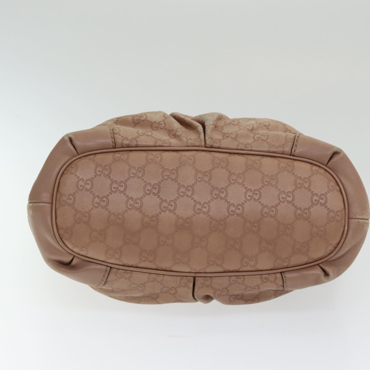 GUCCI GG Canvas Guccissima Hand Bag Leather 2way Pink Gold 247902 85982