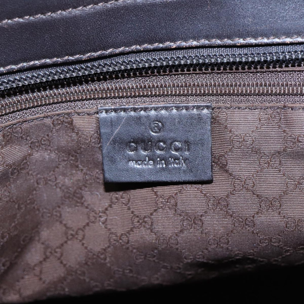 GUCCI Web Sherry Line Hand Bag Canvas Beige Gold Red 002 1119 85986
