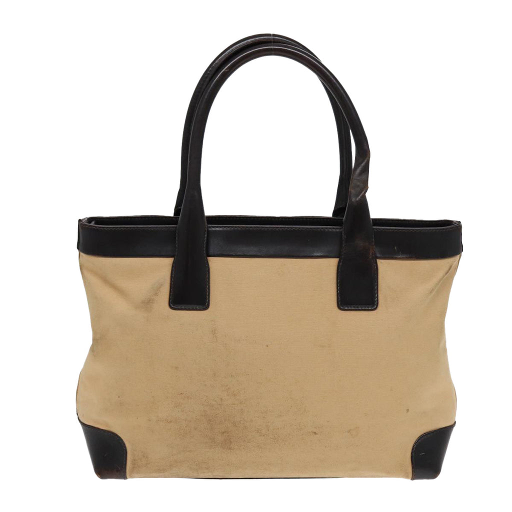 GUCCI Web Sherry Line Hand Bag Canvas Beige Gold Red 002 1119 85986