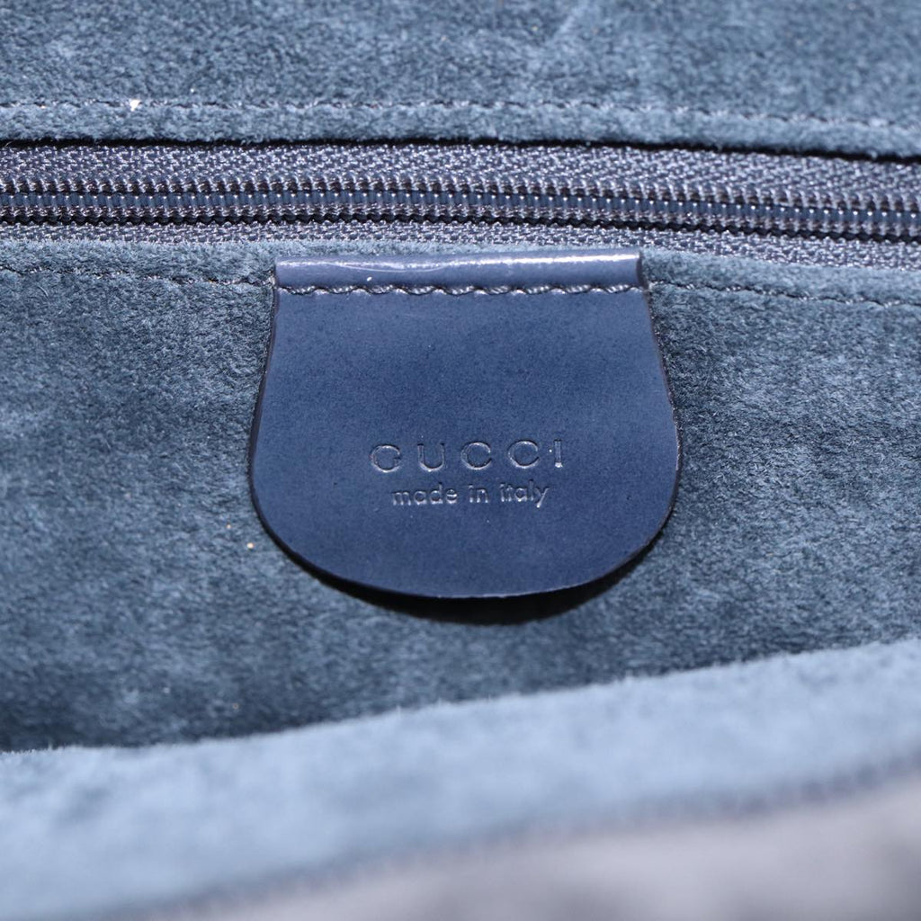 GUCCI Hand Bag Suede 2way Gray 002 2113 0475 85988