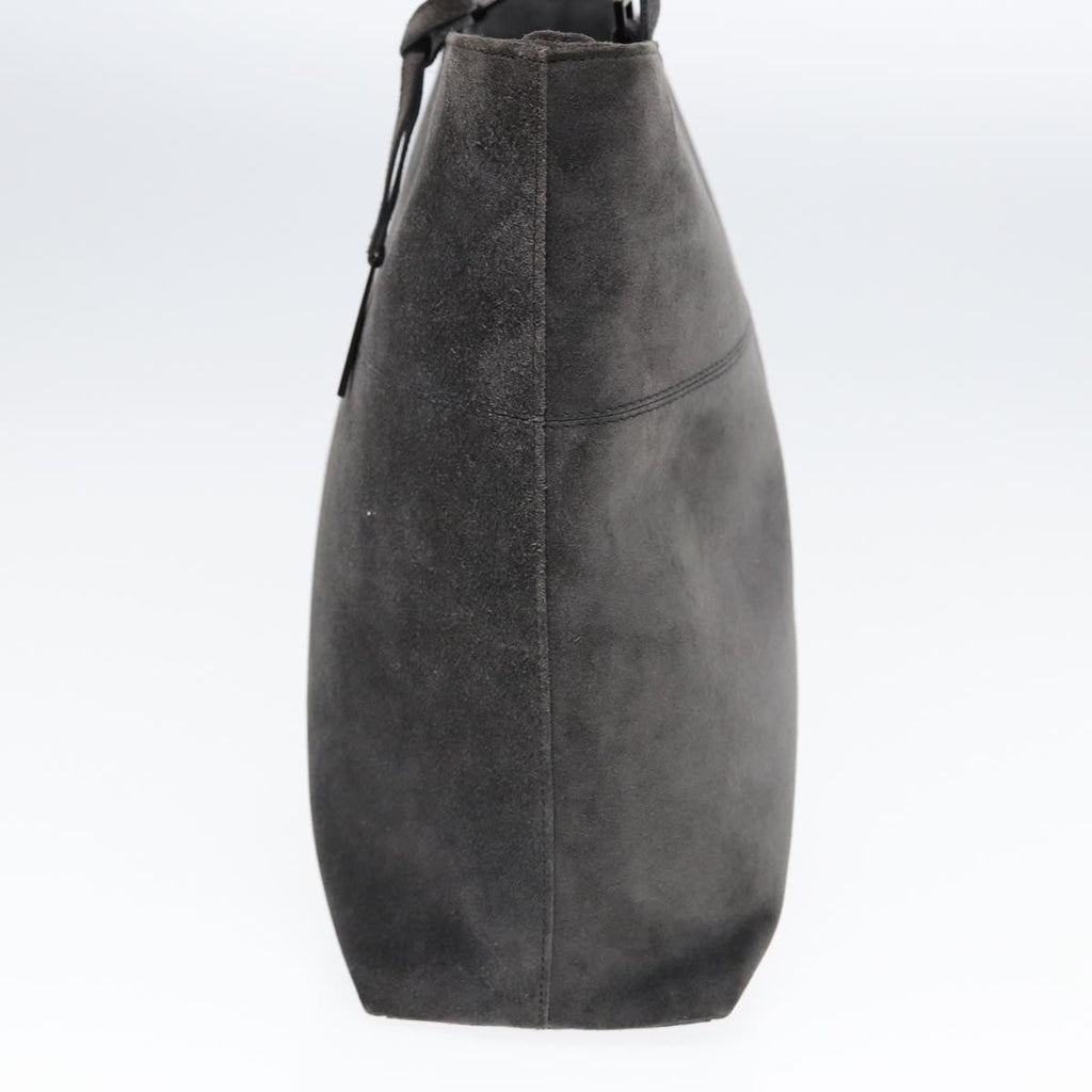 GUCCI Hand Bag Suede 2way Gray 002 2113 0475 85988