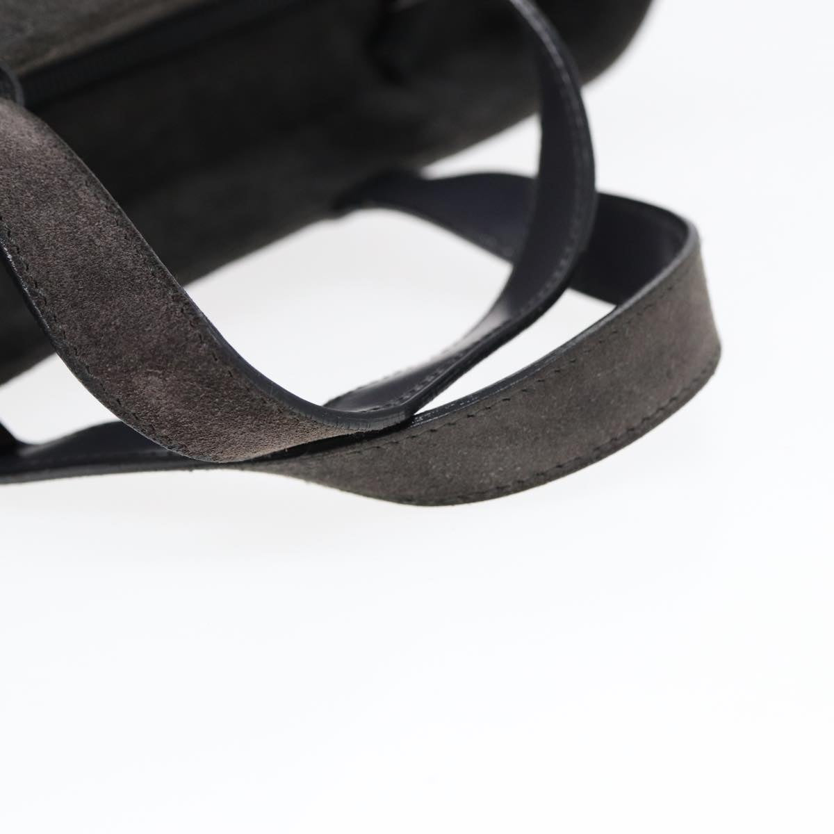 GUCCI Hand Bag Suede 2way Gray 002 2113 0475 85988