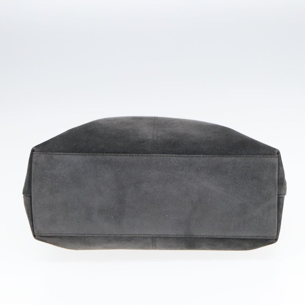 GUCCI Hand Bag Suede 2way Gray 002 2113 0475 85988