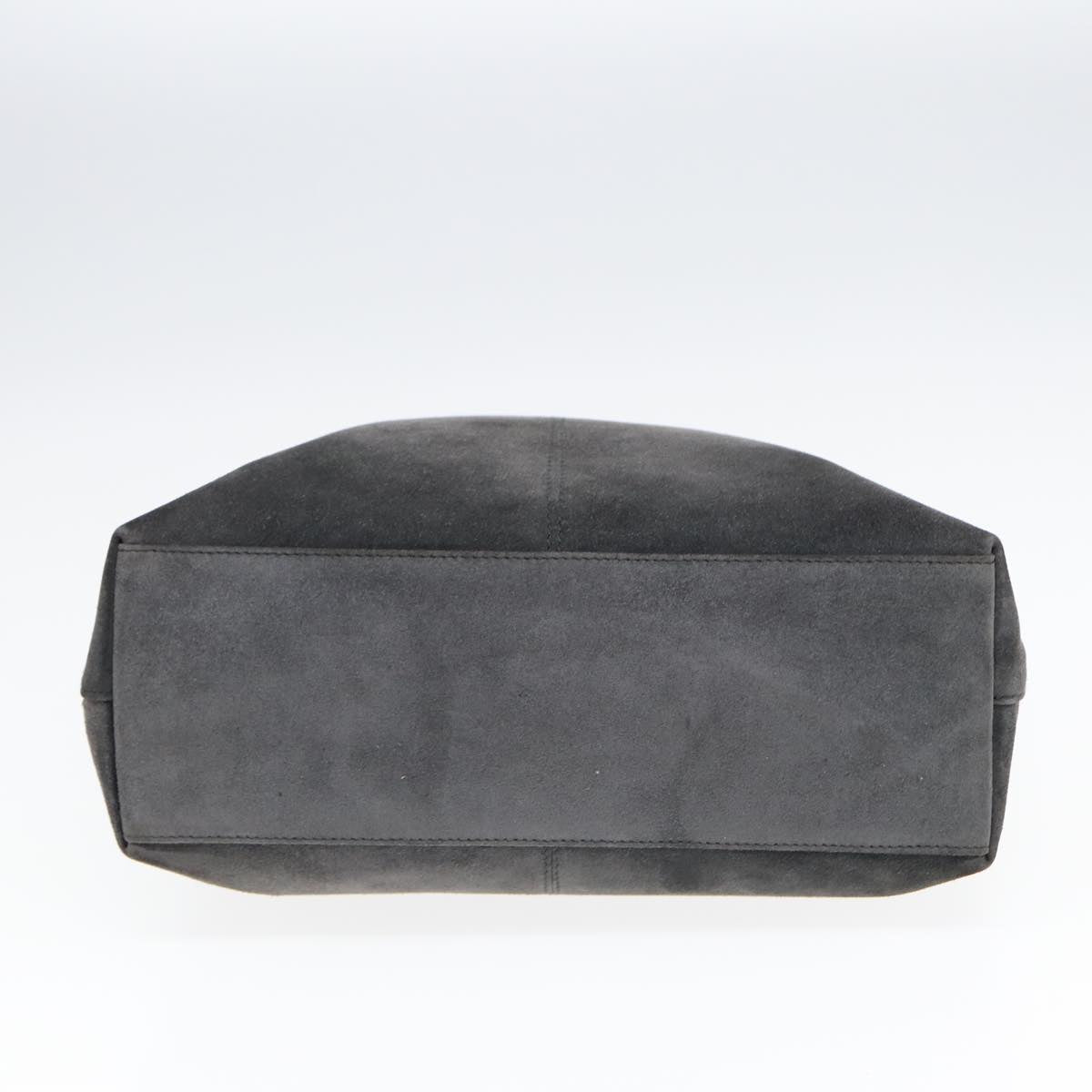 GUCCI Hand Bag Suede 2way Gray 002 2113 0475 85988