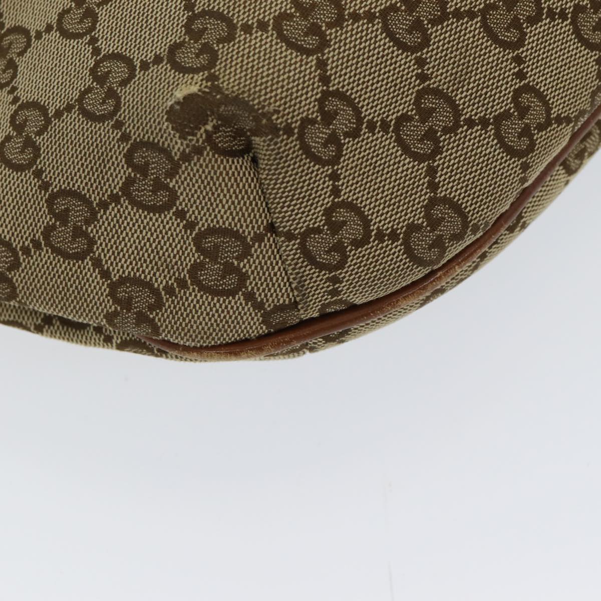 GUCCI GG Canvas Web Sherry Line Shoulder Bag Beige Silver Red 353399 85990