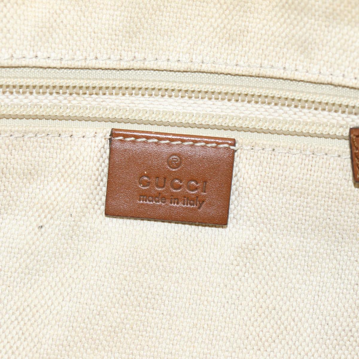 GUCCI GG Canvas Web Sherry Line Shoulder Bag Beige Silver Red 353399 85990