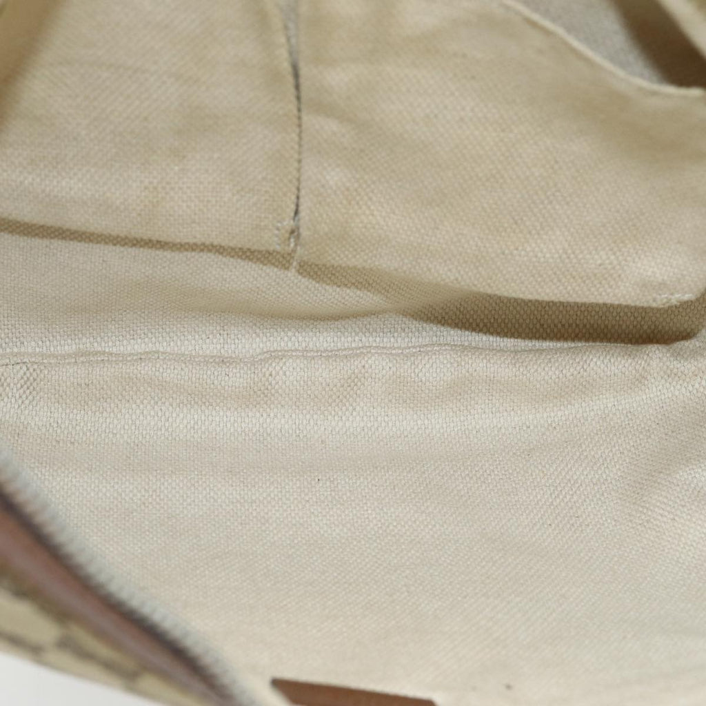 GUCCI GG Canvas Web Sherry Line Shoulder Bag Beige Silver Red 353399 85990