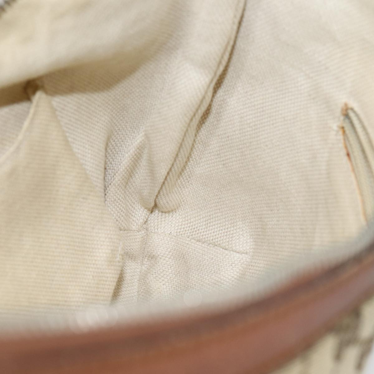 GUCCI GG Canvas Web Sherry Line Shoulder Bag Beige Silver Red 353399 85990