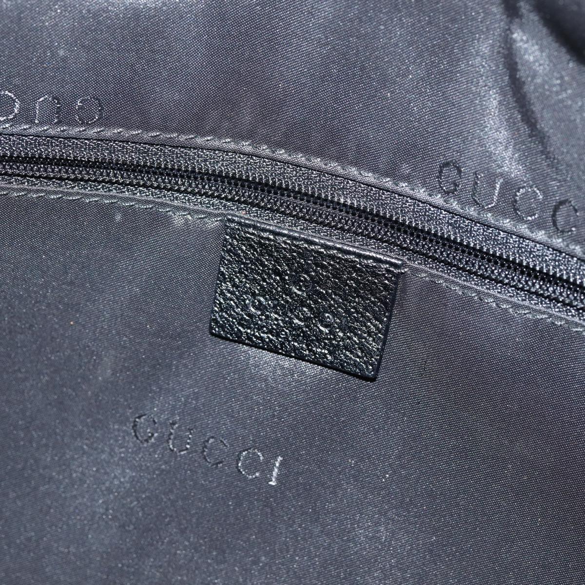 GUCCI Jackie Shoulder Bag Nylon Black Silver 001 3355 85992