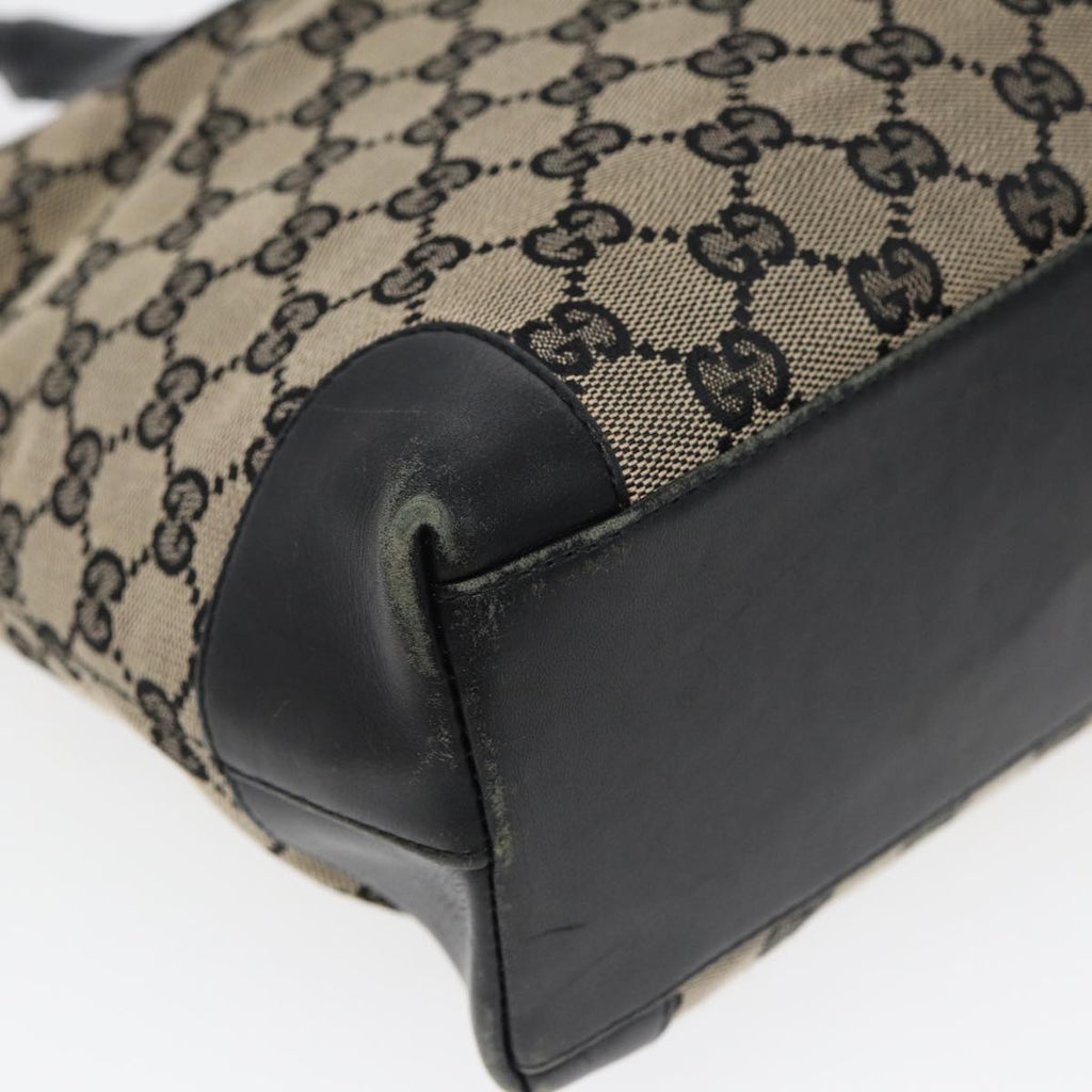 GUCCI GG Canvas Hand Bag Navy Gold 002 1119 85995