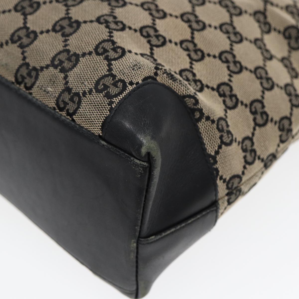 GUCCI GG Canvas Hand Bag Navy Gold 002 1119 85995