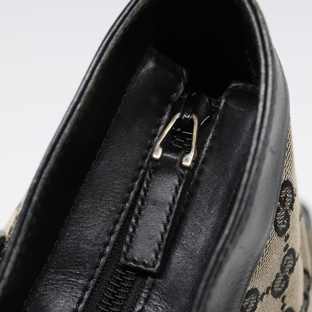 GUCCI GG Canvas Hand Bag Navy Gold 002 1119 85995