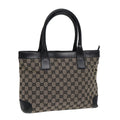 GUCCI GG Canvas Hand Bag Navy Gold 002 1119 85995