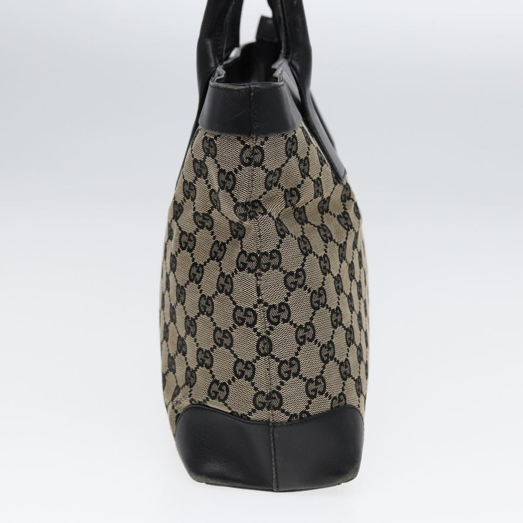 GUCCI GG Canvas Hand Bag Navy Gold 002 1119 85995