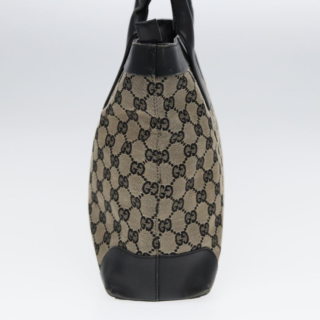 GUCCI GG Canvas Hand Bag Navy Gold 002 1119 85995