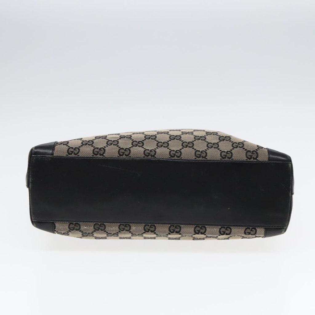 GUCCI GG Canvas Hand Bag Navy Gold 002 1119 85995
