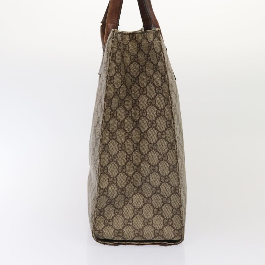GUCCI GG Supreme Micro GG Supreme Tote Bag PVC Leather 2Set Beige 85999