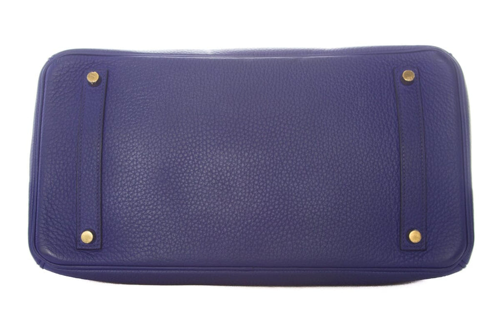 HermÃƒÆ’Ã‚Â¨s Blue Electric Birkin 35 Togo GHW  Handbag