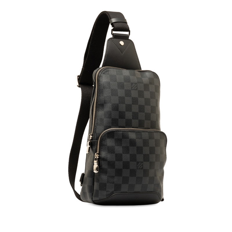 Louis Vuitton Damier Graphite Avenue Sling Bag Body Bag Waist Bag N41719 Black PVC Leather  Louis Vuitton