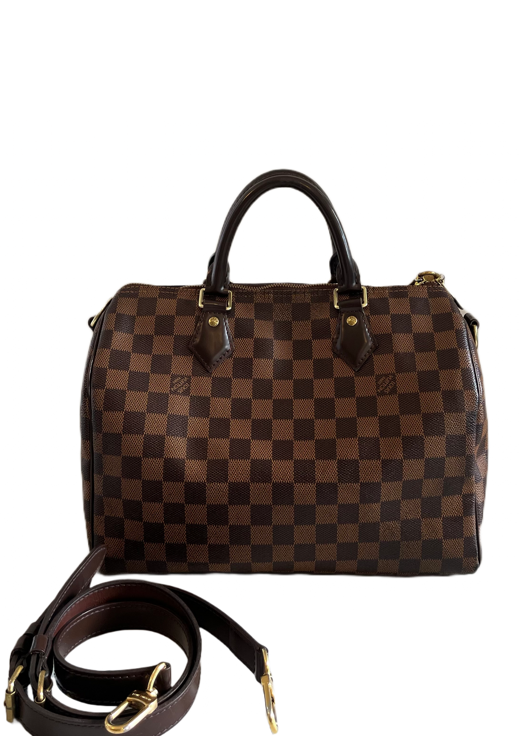 Louis Vuitton Speedy 30 Bandouliere, Damier Ebene