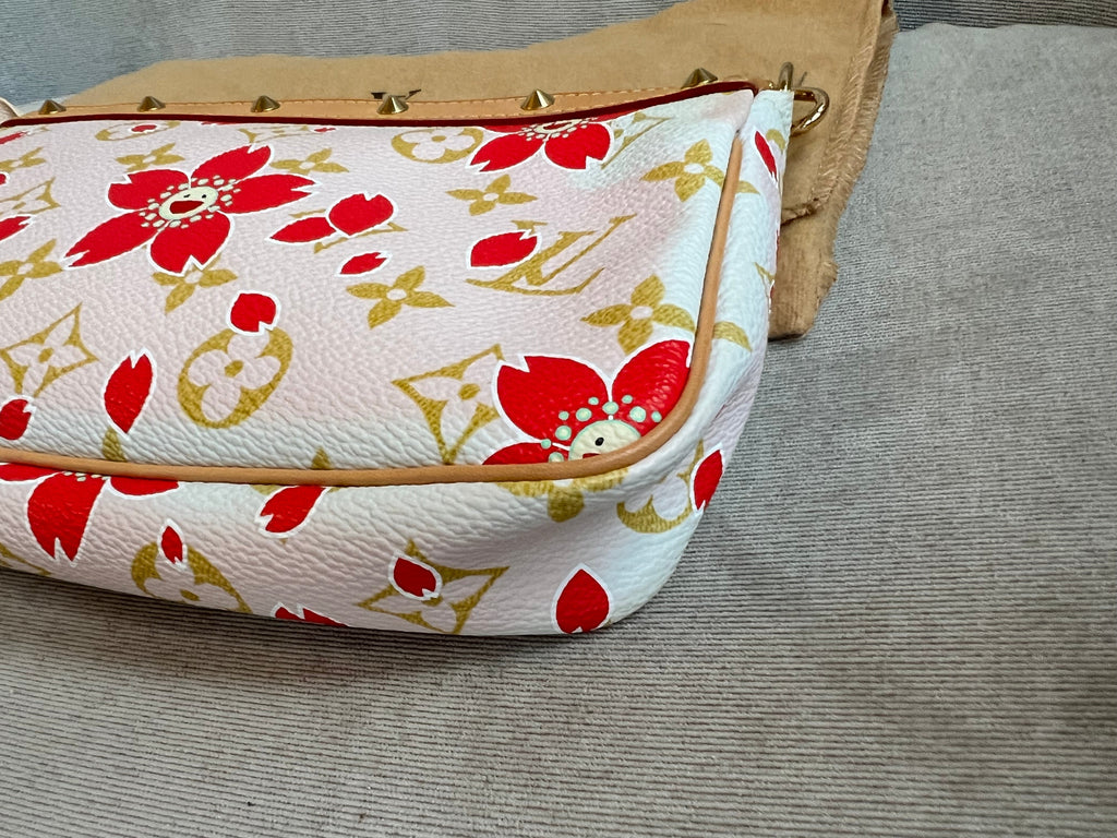Louis Vuitton Pochette Accessoires Cherry Blossom Damier Azur