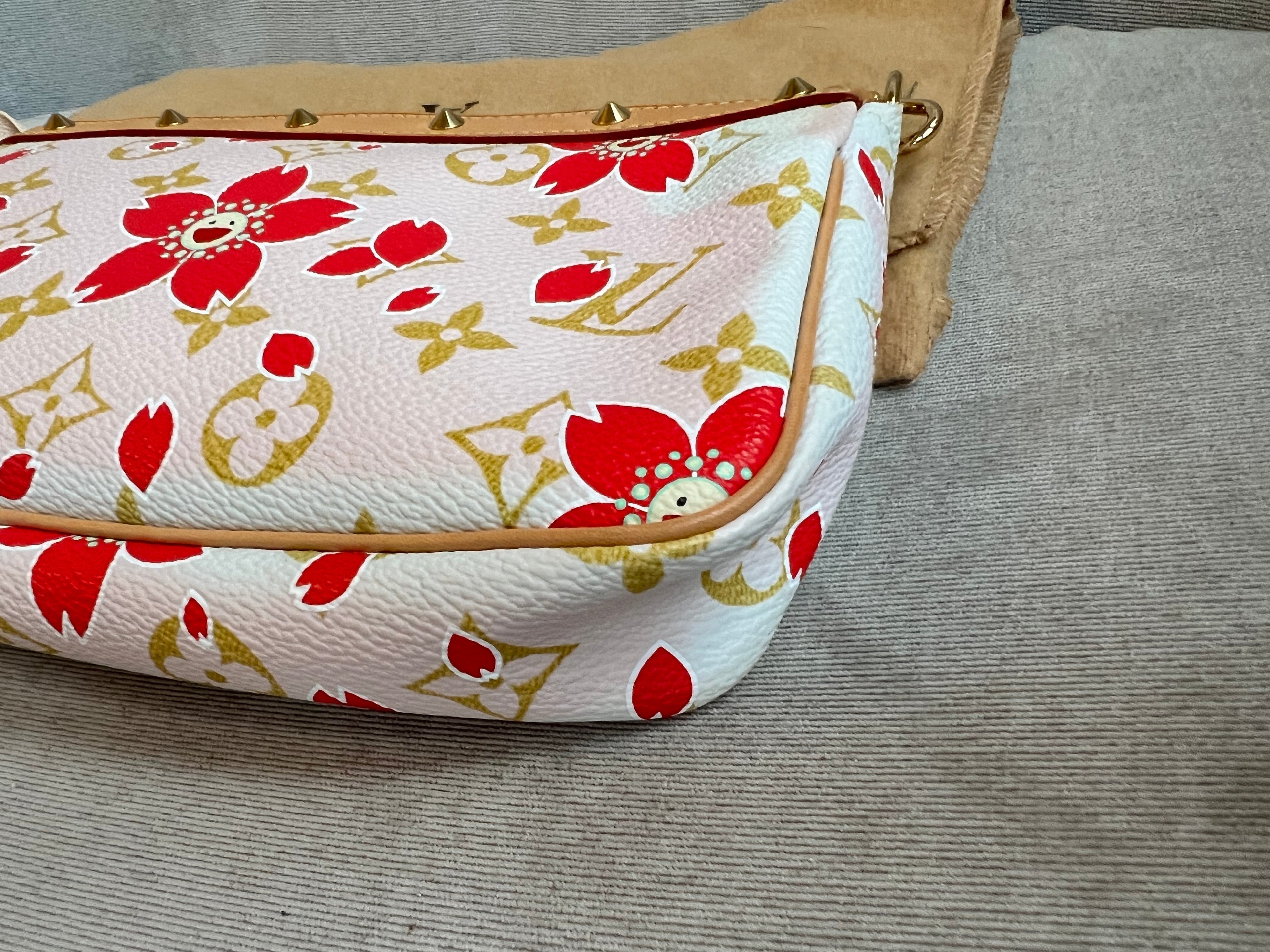 Louis Vuitton Pochette Accessoires Cherry Blossom Damier Azur