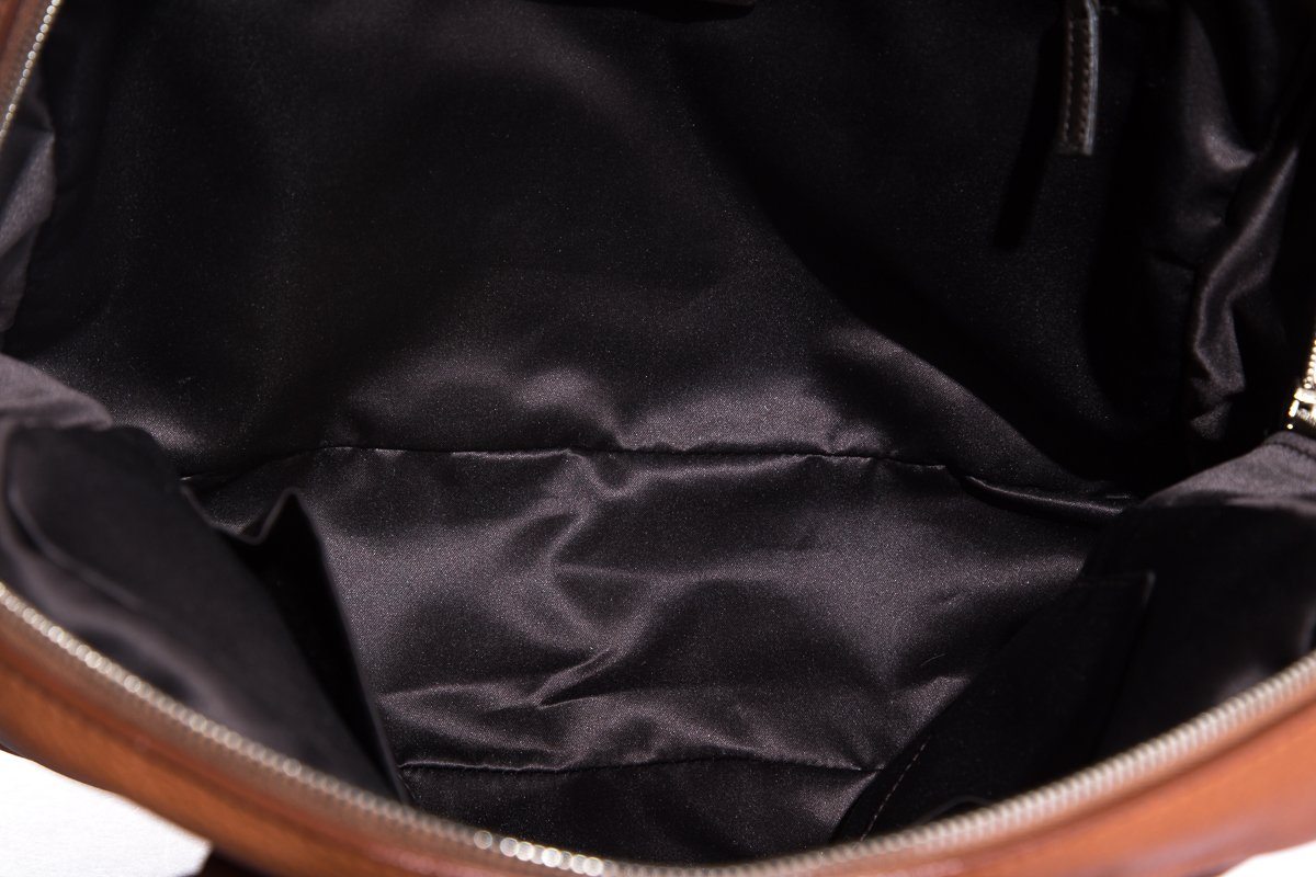 Yves Saint Laurent Brown Leather Lover Handle Bag