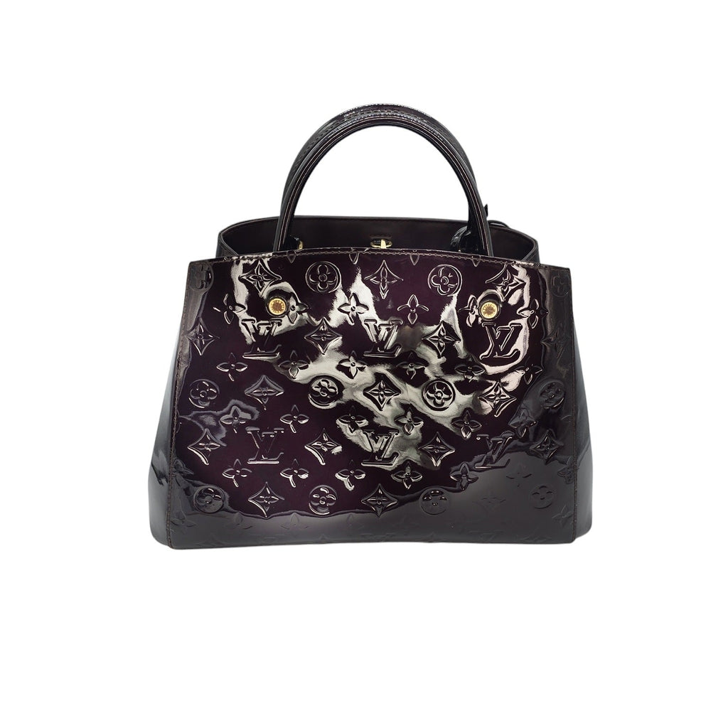Louis Vuitton Monogram Amarante Vernis Montaigne MM Satchel