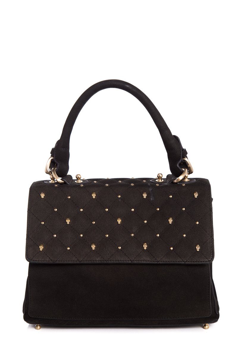 Thomas Wylde Black Skull Handle Bag