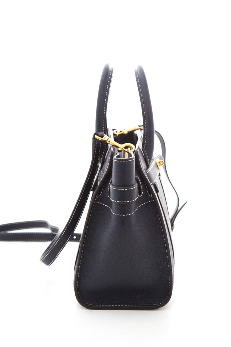 Mulberry Midnight Navy Bayswater Zipped Mini Handbag