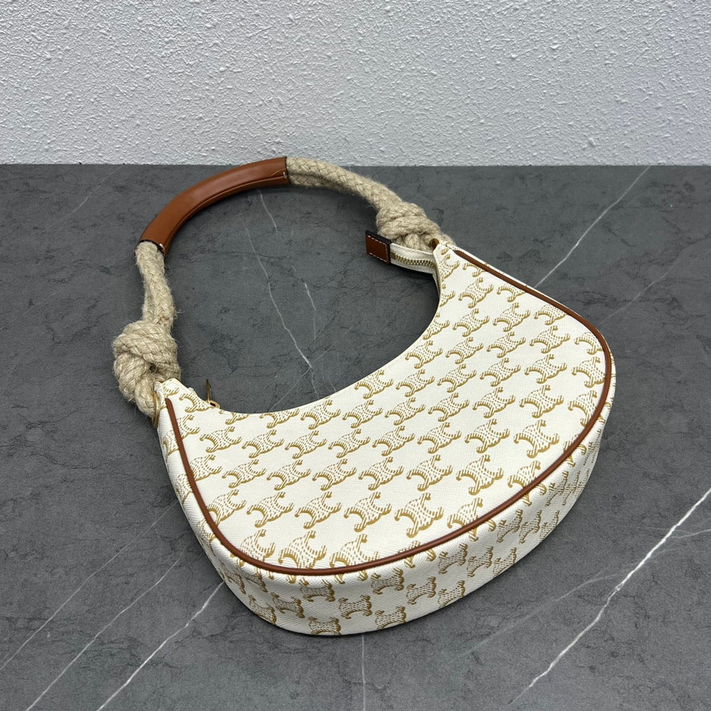 GLAMI MeGLAMIum Ava Chain In Triomphe Canvas White For Women 10in/25cm