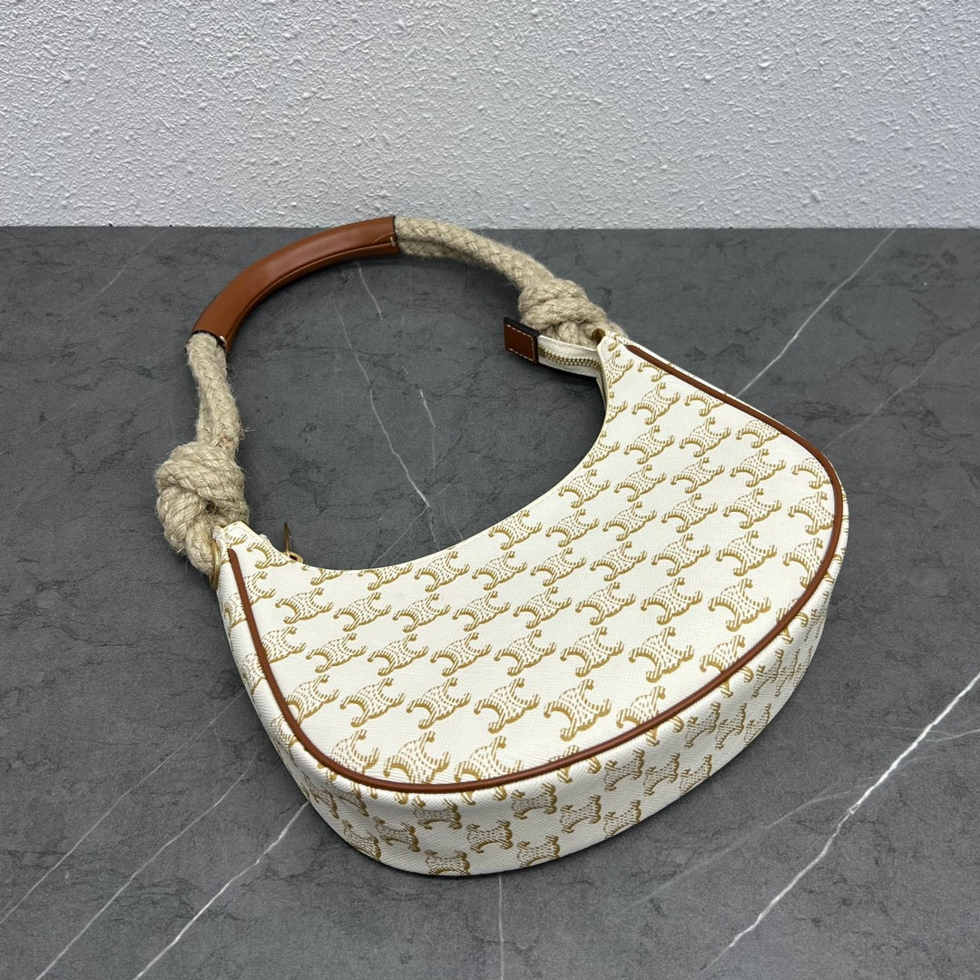 GLAMI MeGLAMIum Ava Chain In Triomphe Canvas White For Women 10in/25cm