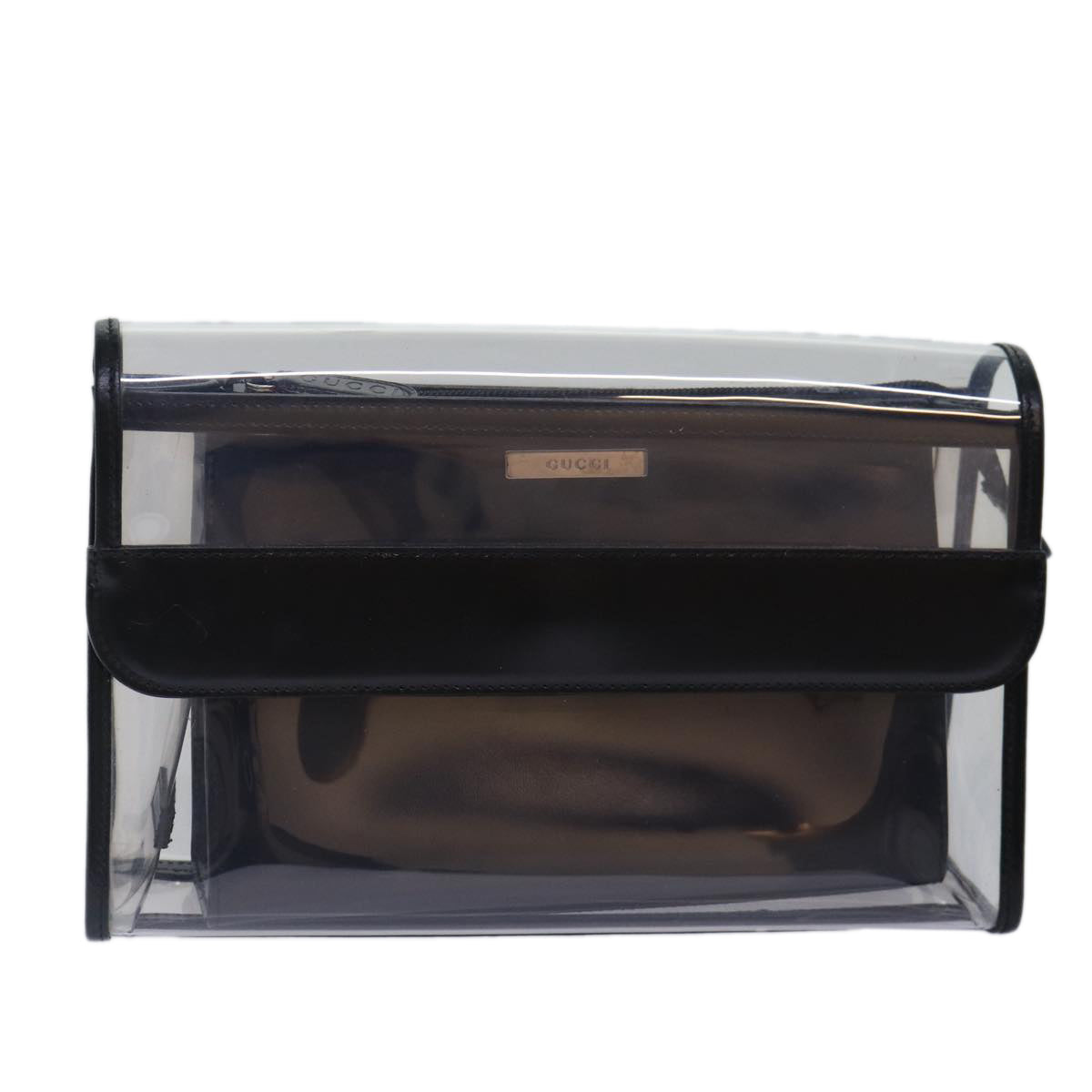 GUCCI Clutch Bag Vinyl Clear 86043